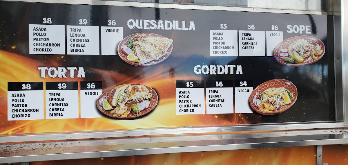 Peńas Taqueria Menu - Image 2
