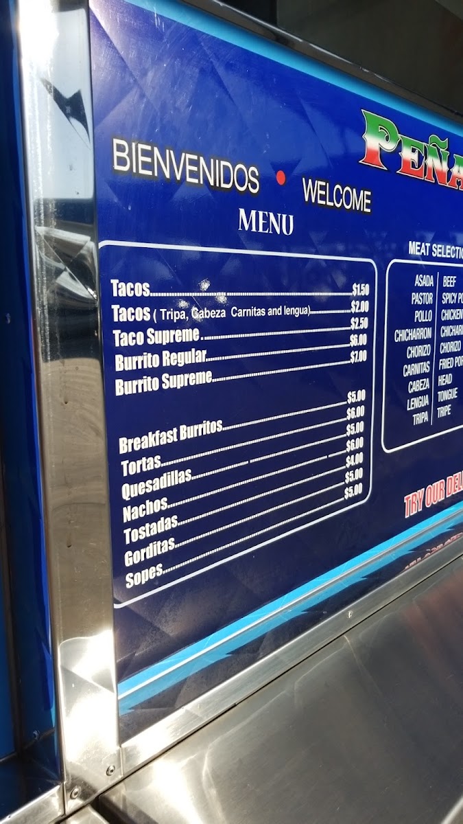 Peńas Taqueria Menu - Image 5