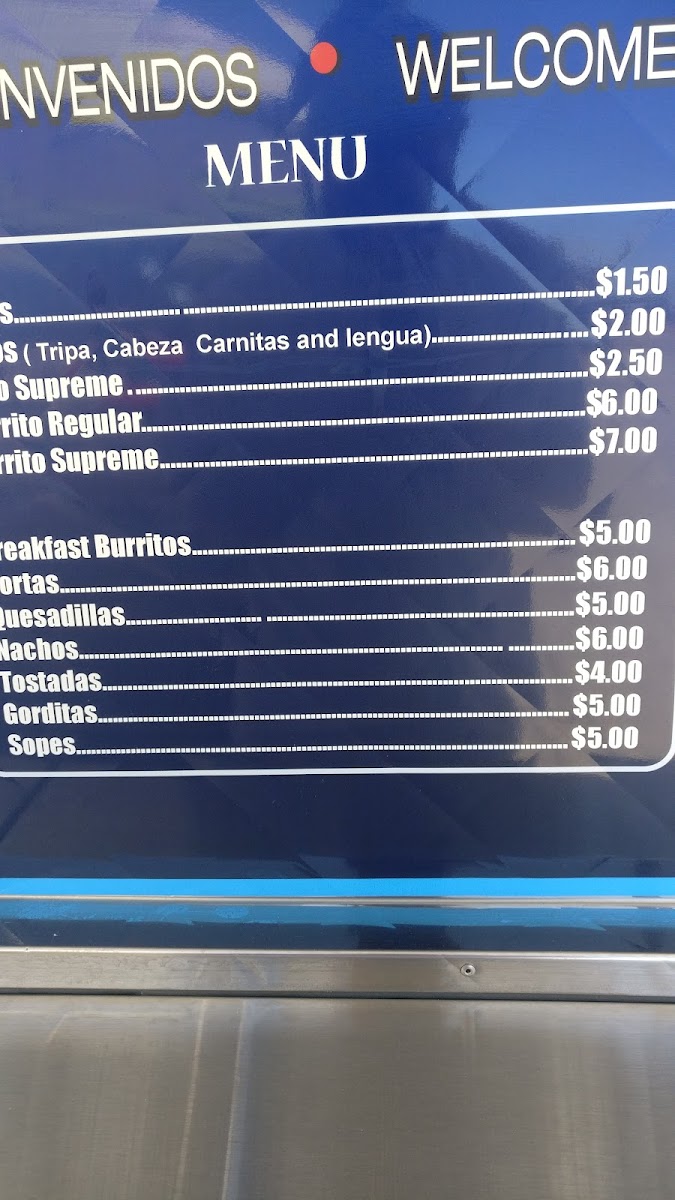 Peńas Taqueria Menu - Image 6